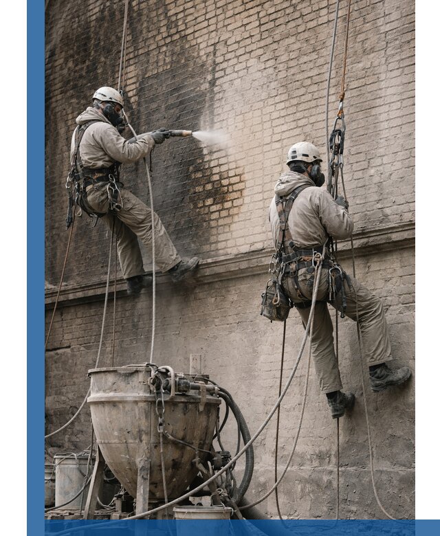 Пескоструйная очистка фасадов в Клинцах профессионально