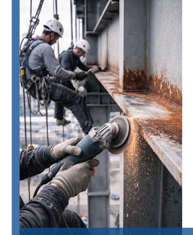 Зачистка металла от ржавчины и подготовка поверхностей в Клинцах