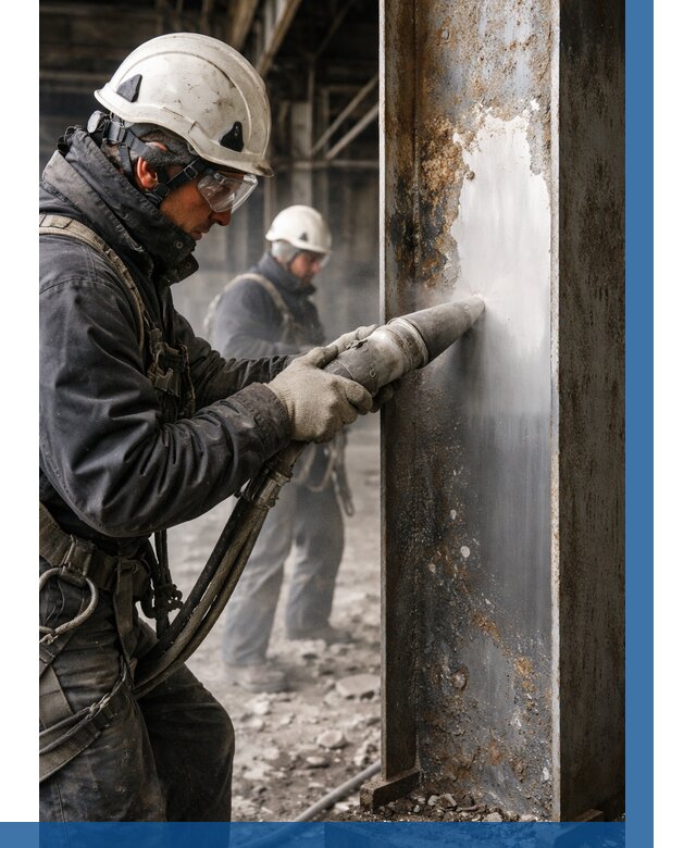 Удаление старой краски с металла в Клинцах от 468 р. | ВЫСОТНИК-Клы