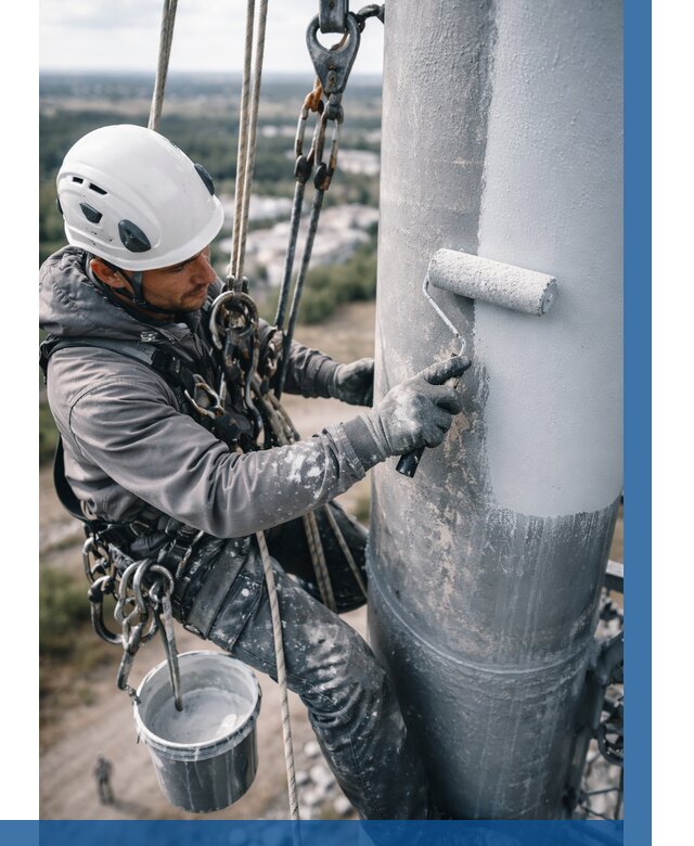 Покраска мачт связи под ключ в Клинцах от 884 р. | ВЫСОТНИК-Клы