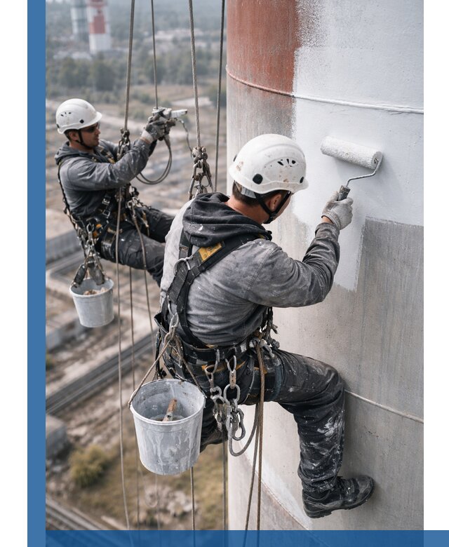 Покраска дымовых труб в Клинцах: антикоррозийная защита и восстановление