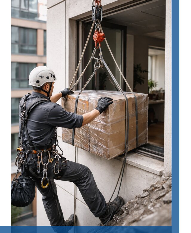 Подъем груза через окно в Клинцах от 4678 р. | ВЫСОТНИК-Клы