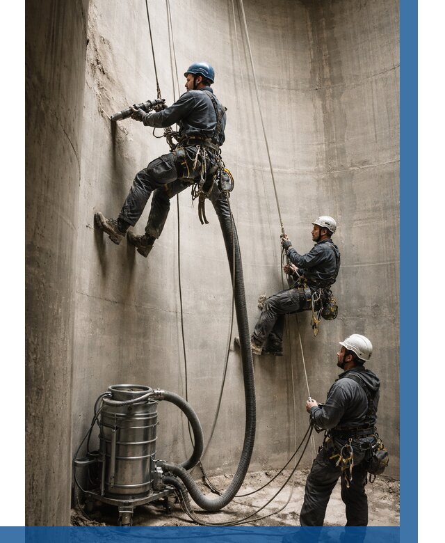 Зачистка силосов в Клинцах от 4678 р. Договор и смета ВЫСОТНИК-Клы