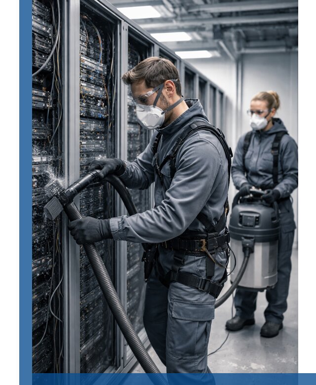 Обеспыливание серверной комнаты в Клинцах, профессиональная очистка