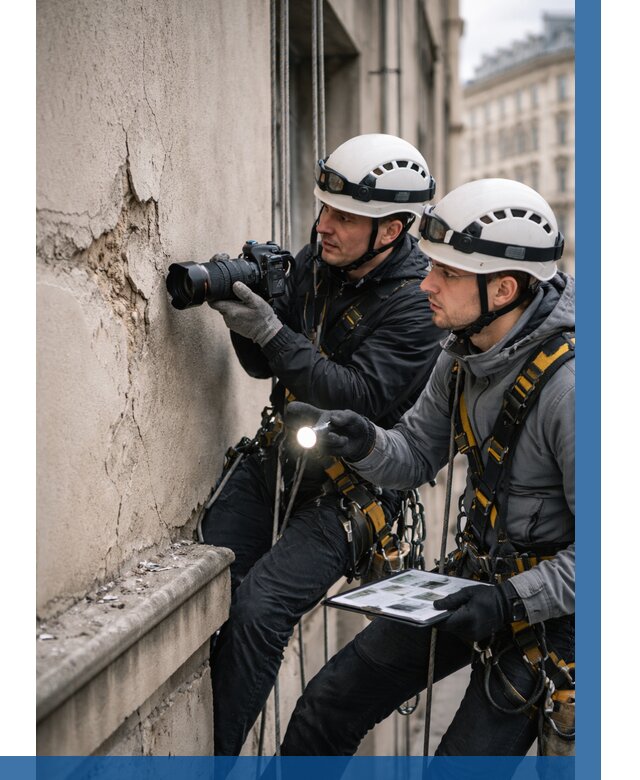 Фотофиксация дефектов фасада в Клинцах от 4678 р. | ВЫСОТНИК-Клы